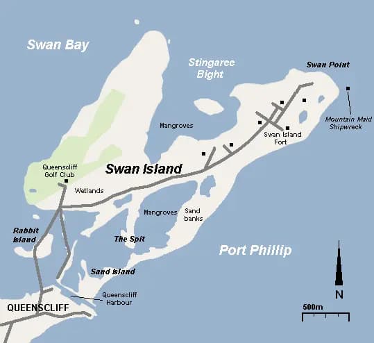 Swan Island to Melbourne Airport